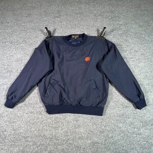 Vintage Cross Creek Windbreaker Jacket Mens Large Navy Blue Clemson Tigers NCAA